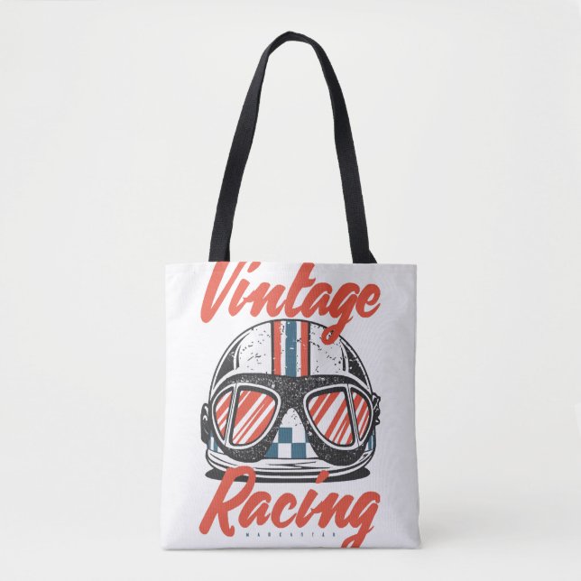 Racing Helmet Tote Bag (Front)