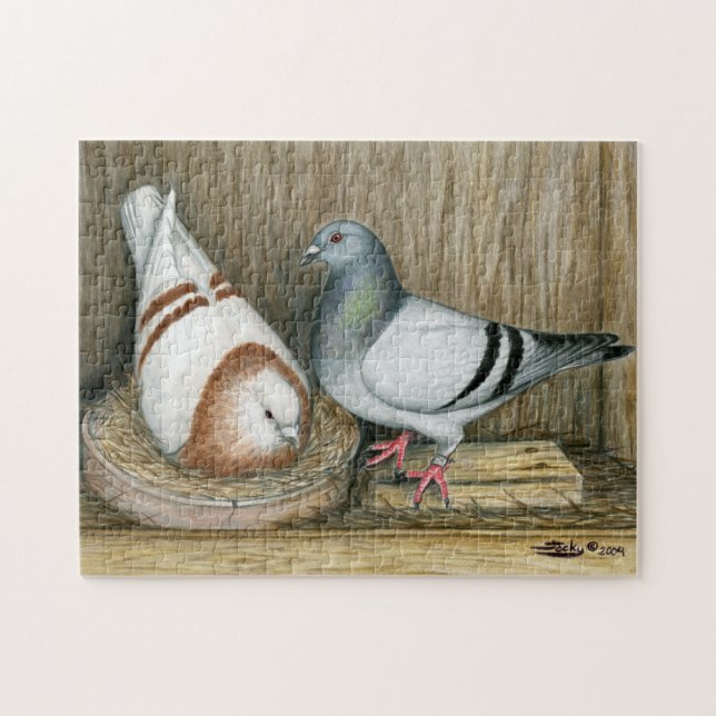 Racing Homers Home Life Jigsaw Puzzle (Horizontal)