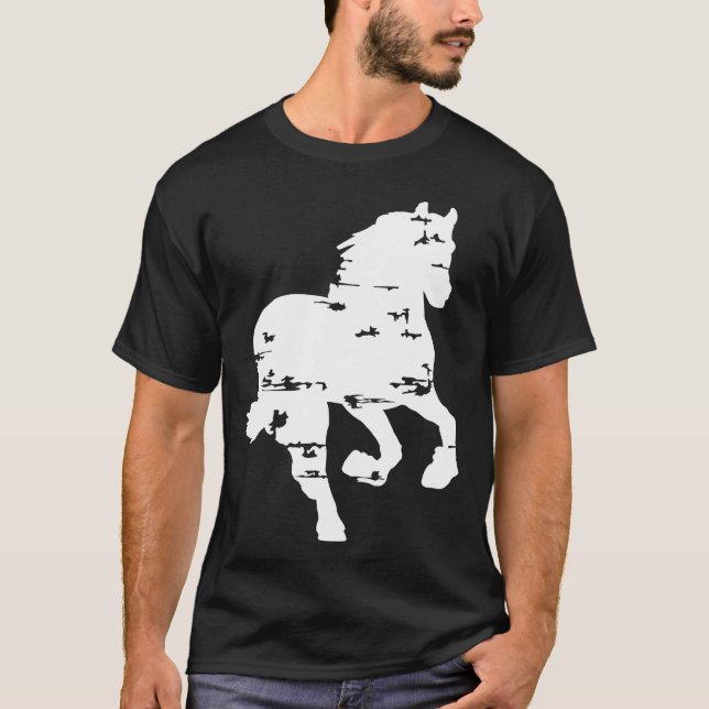 Racing Horse girl T-Shirt (Front)