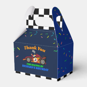Racing Kid's Birthday Race Car Theme Favor Box