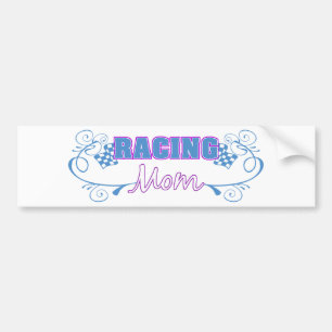 Racing Mom Bumper Sticker