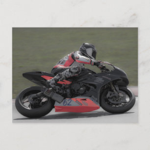 Racing motorcycle post cards