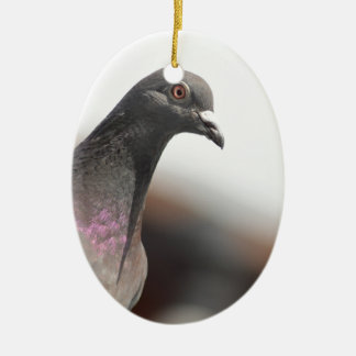 Racing pigeon ceramic ornament
