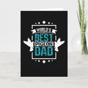 Racing Pigeon Dad Card