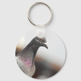 Racing pigeon keychain