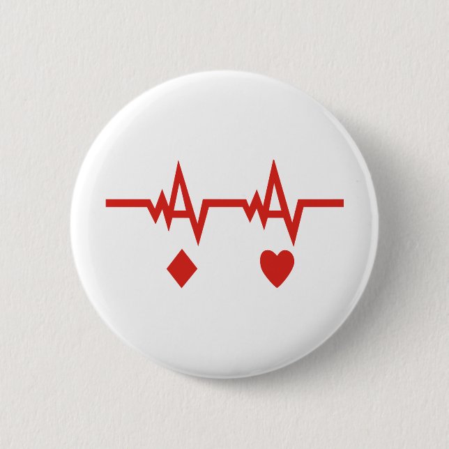 Racing Pulse 2 Inch Round Button (Front)
