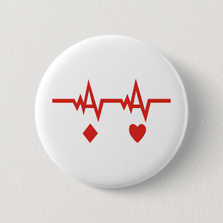 Racing Pulse 2 Inch Round Button