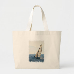 Racing Sailboat Canvas Bag