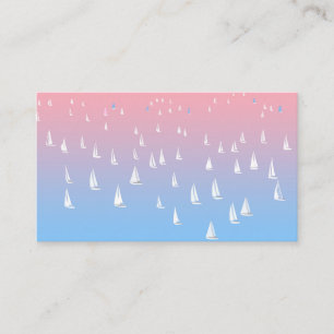 Racing sailboats in the open sea   enclosure card