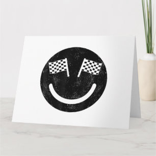 Racing smile for Race Car Parties Card