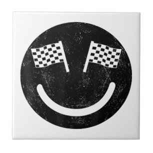 Racing smile for Race Car Parties Tile