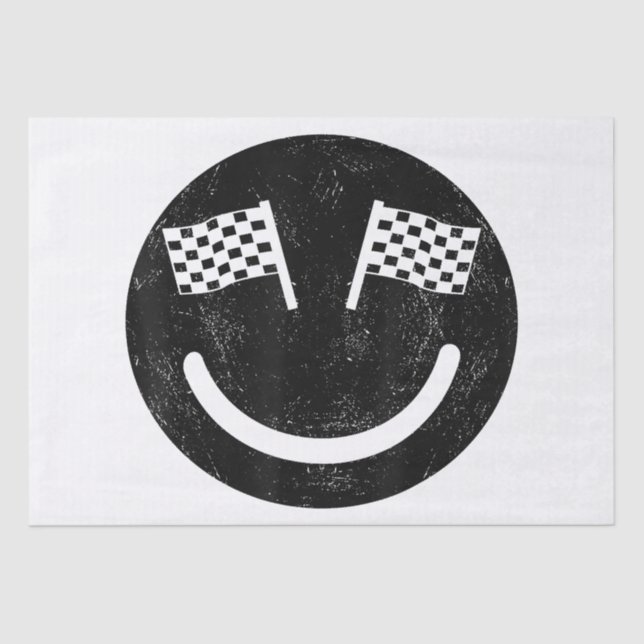 Racing smile for Race Car Parties Tissue Paper (Front)