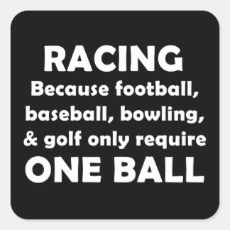 Racing Square Sticker