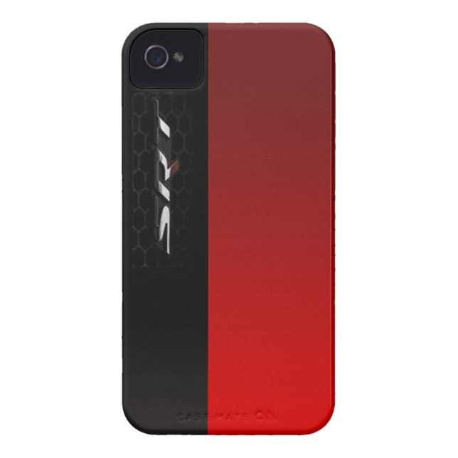 Racing Street Rod Red and Black Case-Mate iPhone Case (Back)