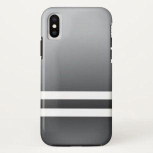 Racing Stripes White Grayish Blue Case-Mate iPhone Case