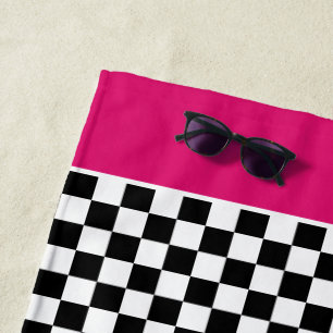 Racing Theme Personalized Beach Towel