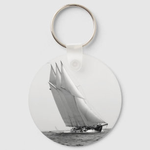 Racing Yacht Atlantic, 1904 Keychain