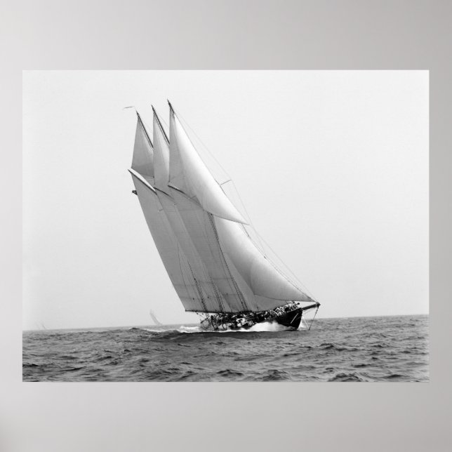 Racing Yacht Atlantic: 1904 Poster (Front)