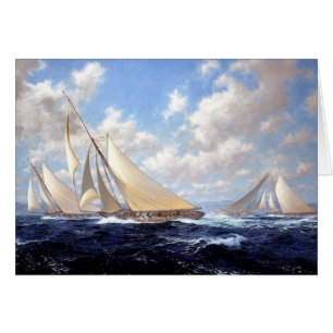 Racing yachts in a bit of a swell