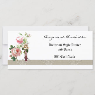 Rack Card Gift Certificate Monogram I