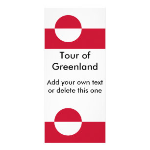 Rack Card with Flag of Greenland