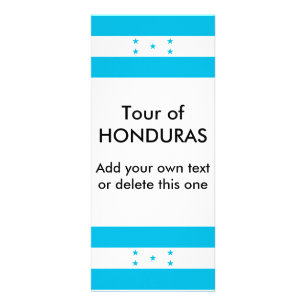 Rack Card with Flag of Honduras