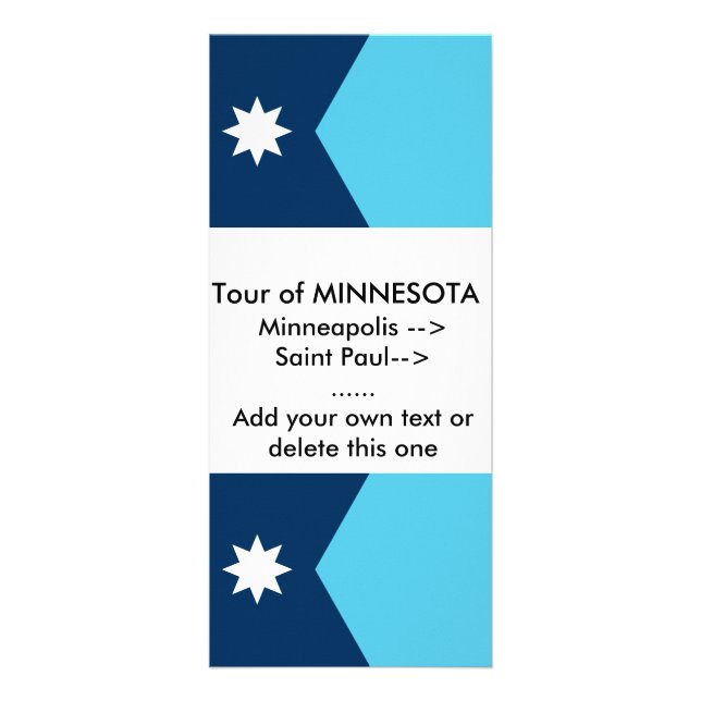 Rack Card with Flag of Minnesota (Front)