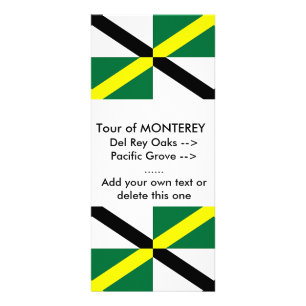 Rack Card with Flag of Monterey, U.S.A.