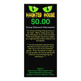 Rack Cards - "Haunted House" - Yellow Lettering
