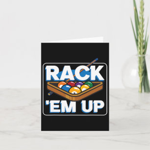 Rack Em Up Stick Player Sports Chalk Game Pool Card