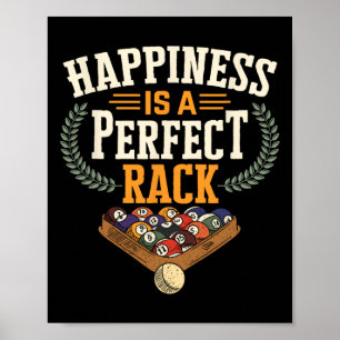 Rack Funny Pool Billiards Game Snooker Pool Player Poster