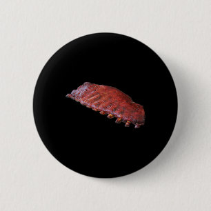 Rack Of Bbq Ribs  2 Inch Round Button