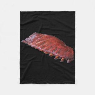 Rack Of Bbq Ribs Fleece Blanket