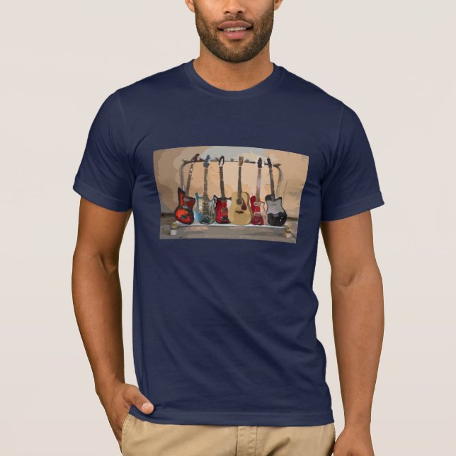 Rack Of Guitars T-Shirt (Front)
