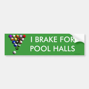 Racked Billiard Balls Bumper Sticker
