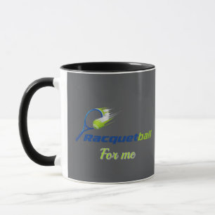 Racket Ball Logo Mug – Sporty Energy Cup