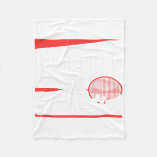 Racket Scientist Lover Badminton Match Player Team Fleece Blanket