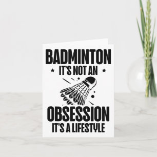 Racket Scientist Shuttle Badminton Player  Card