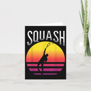 Racket Squash Ball Squash Court Badminton Card