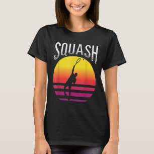 Racket Squash Ball Squash Court Badminton T-Shirt