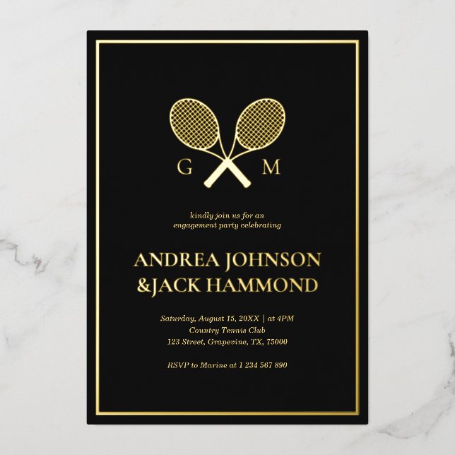 Rackets Monogram Tennis Player Engagement Real (Front)