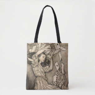 Rackham Alice Restored Vintage Wonderland Art Tote