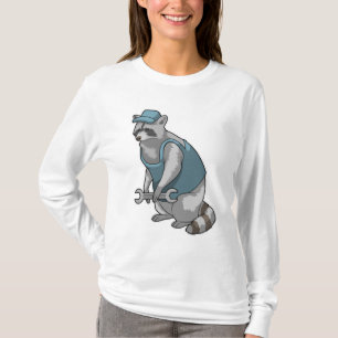 Racoon as Craftsman with Wrench T-Shirt
