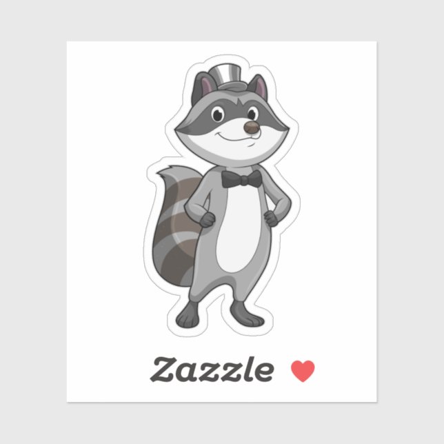 Racoon as Groom with Tie (Sheet)