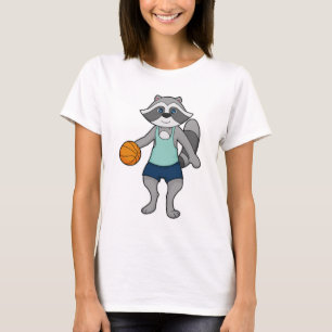 Racoon Basketball player Basketball T-Shirt