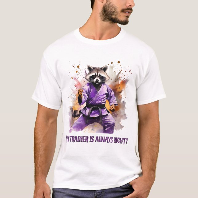 Racoon-coach, sport T-Shirt (Front)