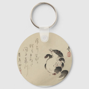 Racoon-dog (Tanuki) by Shibata Zeshin Keychain