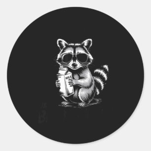 Racoon Feral Like Blood Sugar Classic Round Sticker