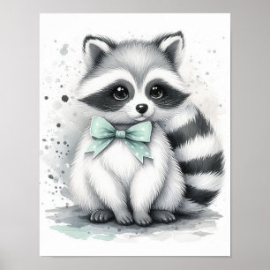 Racoon Forest Nursery Wall Art