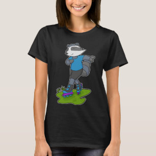 Racoon Inline skating Roller skates T-Shirt